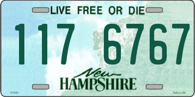 NH license plate 1176767