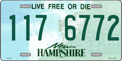 NH license plate 1176772
