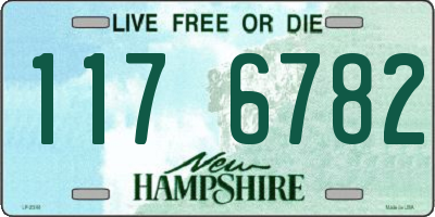NH license plate 1176782