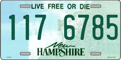 NH license plate 1176785