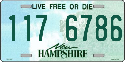 NH license plate 1176786