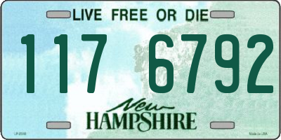 NH license plate 1176792