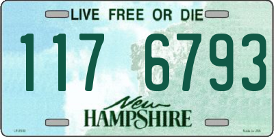 NH license plate 1176793