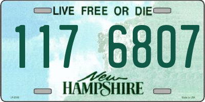 NH license plate 1176807