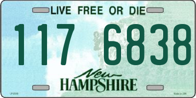 NH license plate 1176838