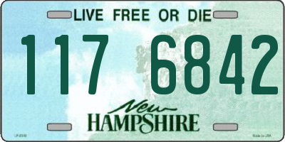 NH license plate 1176842