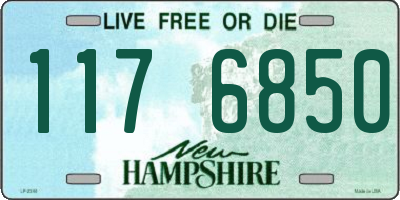 NH license plate 1176850