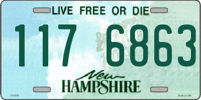 NH license plate 1176863