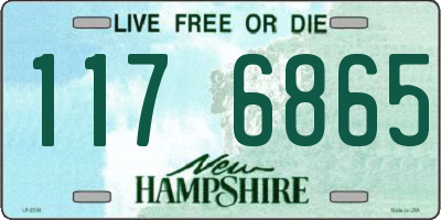 NH license plate 1176865