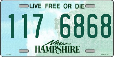 NH license plate 1176868