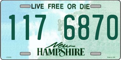 NH license plate 1176870