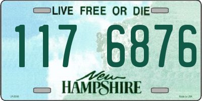 NH license plate 1176876