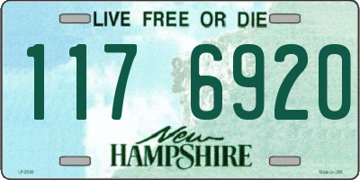 NH license plate 1176920