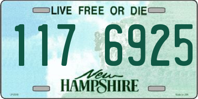 NH license plate 1176925