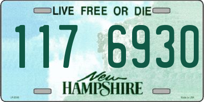 NH license plate 1176930