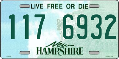 NH license plate 1176932