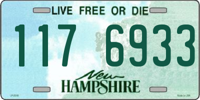 NH license plate 1176933
