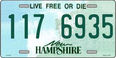 NH license plate 1176935