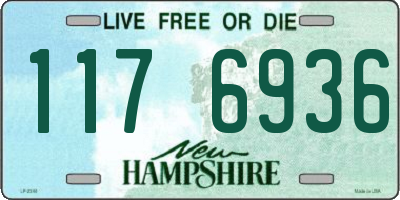 NH license plate 1176936