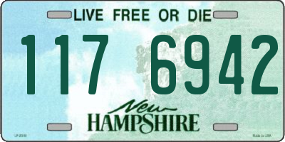 NH license plate 1176942