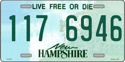 NH license plate 1176946