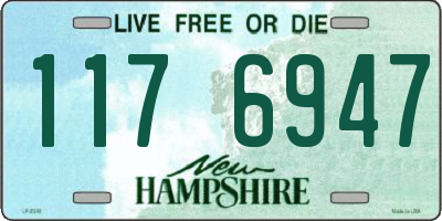 NH license plate 1176947