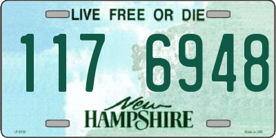 NH license plate 1176948