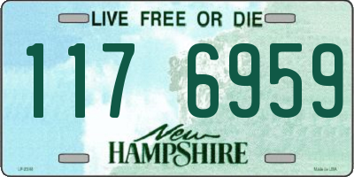 NH license plate 1176959