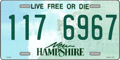 NH license plate 1176967