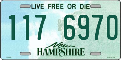 NH license plate 1176970