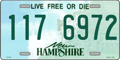 NH license plate 1176972