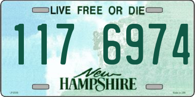 NH license plate 1176974