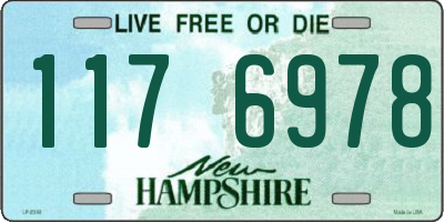 NH license plate 1176978