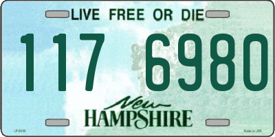 NH license plate 1176980
