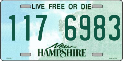 NH license plate 1176983