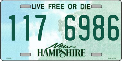 NH license plate 1176986