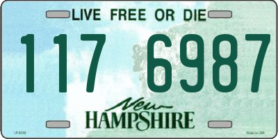 NH license plate 1176987
