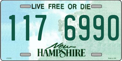 NH license plate 1176990