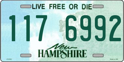 NH license plate 1176992