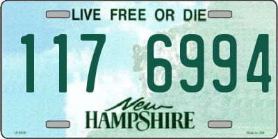 NH license plate 1176994