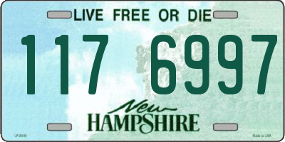 NH license plate 1176997