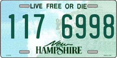 NH license plate 1176998