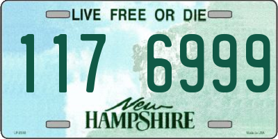 NH license plate 1176999