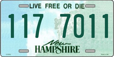 NH license plate 1177011