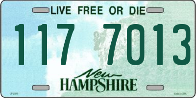 NH license plate 1177013