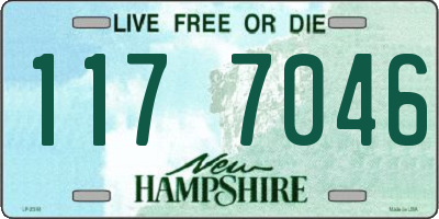 NH license plate 1177046