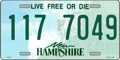 NH license plate 1177049