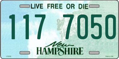 NH license plate 1177050