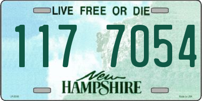 NH license plate 1177054