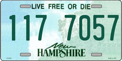 NH license plate 1177057